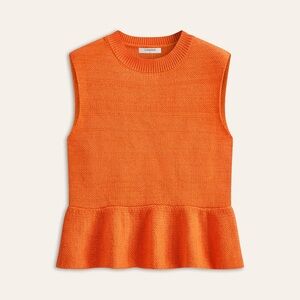 COMMENSE Sleeveless Ruffle Hem Sweater Vest - size XLarge